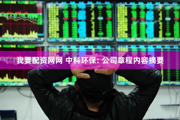 我要配资网网 中科环保: 公司章程内容摘要